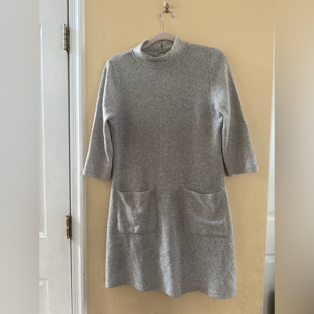 Moth by Anthropologie Chic Gray Mini Dress with Pockets, SP